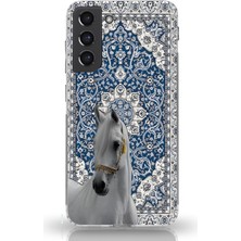 Manitoba Samsung Galaxy S22 Uyumlu Baskılı Yumuşak Silikon Şeffaf Telefon Kılıfı