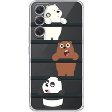 Manitoba Samsung Galaxy S25 Fe Uyumlu Baskılı Yumuşak Silikon Şeffaf Telefon Kılıfı