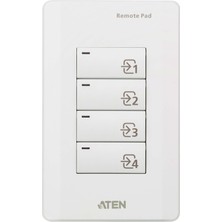 4 Düğmeli Uzaktan Kontrol Tuş Takımı (ATEN-VP1420/VP1421 Sunum Matrix Switch Ürünleri)<br>4-Key Contact Closure Remote Pad (For ATEN-VP1420/VP1421 Presentation Matrix Switches)