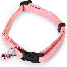 Mtxdpn Beeztees Kedi Boyun Tasması, Zilli, Pembe, 23-32CM