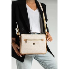 Just Polo Kadın Günlük Kullanıma Uygun Su Geçirmez Baskılı Ayarlanabilir Askılı Omuz Çantası