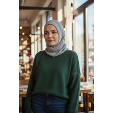 Gullfoss Gri Balaclava Triko Başlık