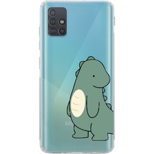 Manitoba Samsung Galaxy M31S Uyumlu Baskılı Yumuşak Silikon Şeffaf Telefon Kılıfı