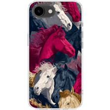 Manitoba Iphone 16E Uyumlu Baskılı Yumuşak Silikon Şeffaf Telefon Kılıfı