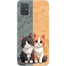 Manitoba Samsung Galaxy M31S Uyumlu Baskılı Yumuşak Silikon Şeffaf Telefon Kılıfı