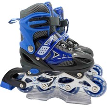 Vardem Işıklı Ayarlanabilir (Alıştırma ve Sıralı) Paten Çocuk Outdoor Bahçe Oyunları