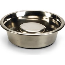Mtxdpn Beeztees Köpek Yavaş Besleme Mama Kabı, Paslanmaz Çelik, 16CM