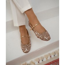 Best Cover Alya Pullu Simli Payetli Toka Detaylı Babet