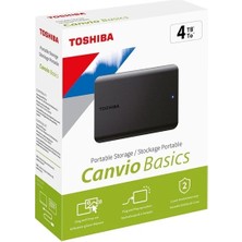 Verto Toshıba 2.5 Canvıo Basıc 4tb USB 3.2 2.5 Gen1 Harıcı Harddısk Siyah HDTB540EK3CA