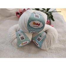 Tunç Cotton Amigurumi ve Punç Ipi (Kırık Beyaz-3 Adet)