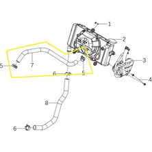 Qj TRX12 Radyatör Hortumu Kısa