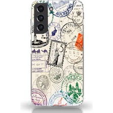 Manitoba Samsung Galaxy S21 Uyumlu Baskılı Yumuşak Silikon Şeffaf Telefon Kılıfı