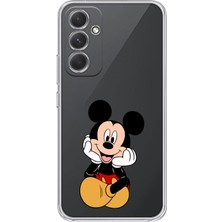 Manitoba Samsung Galaxy A04S Uyumlu Baskılı Yumuşak Silikon Şeffaf Telefon Kılıfı