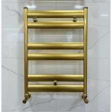 Emfa Aksesuar Mat Gold Havlupan Vanalar Dahil Komple Set Mat Gold Radyatör Mat Gold Havlupan 50*70 Havlupan