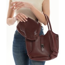 BSR Luisant Kadın Iç Çantalı Kilit Kapamalı El ve Omuz Çantası