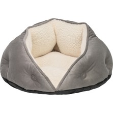 Matrixzn Pet Comfort Paris   Ve Köpek Yatağı Gri 50cm