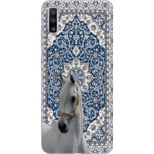Manitoba Samsung Galaxy A70 Uyumlu Baskılı Yumuşak Silikon Şeffaf Telefon Kılıfı