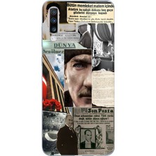 Manitoba Samsung Galaxy A70 Uyumlu Baskılı Yumuşak Silikon Şeffaf Telefon Kılıfı