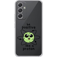 Manitoba Samsung Galaxy M34 Uyumlu Baskılı Yumuşak Silikon Şeffaf Telefon Kılıfı