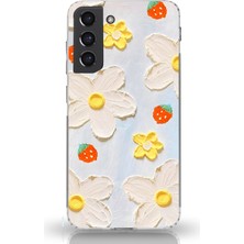 Manitoba Samsung Galaxy S21 Uyumlu Baskılı Yumuşak Silikon Şeffaf Telefon Kılıfı
