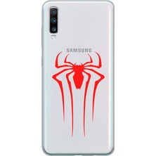 Manitoba Samsung Galaxy A70 Uyumlu Baskılı Yumuşak Silikon Şeffaf Telefon Kılıfı