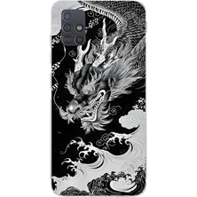 Manitoba Samsung Galaxy M31S Uyumlu Baskılı Yumuşak Silikon Şeffaf Telefon Kılıfı