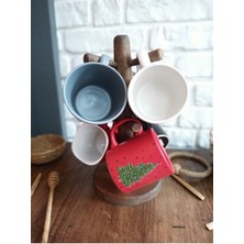 Elizi Ahşap Ahşap Kupa Askısı / Wooden Mug Holder