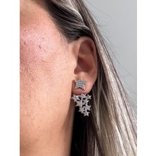 Taşlı Çoklu Yıldız Küpe