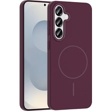 Egstech Samsung Galaxy S25 Kılıf Kablosuz Şarj Ince Magsafe Manyetik Özellikli Elinizden Kaymaz Pürüzsüz Premium Kılıf