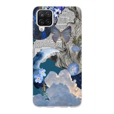 Manitoba Samsung Galaxy A22 / M22 / M32 Uyumlu Baskılı Yumuşak Silikon Şeffaf Telefon Kılıfı