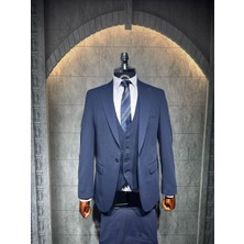 Dupont Slim Fit Tek Düğme Kırlangıç Yaka Takım Elbise