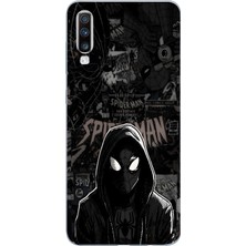Manitoba Samsung Galaxy A70 Uyumlu Baskılı Yumuşak Silikon Şeffaf Telefon Kılıfı