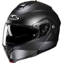 Hjc C91N Semi Flat Titanium Modüler Motosiklet Kaskı – Çeneden Açılır, Güneş Vizörlü, Ece Onaylı