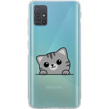 Manitoba Samsung Galaxy M31S Uyumlu Baskılı Yumuşak Silikon Şeffaf Telefon Kılıfı