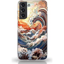 Manitoba Samsung Galaxy S22 Uyumlu Baskılı Yumuşak Silikon Şeffaf Telefon Kılıfı
