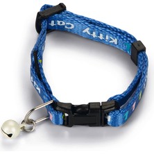 Mtxdpn Beeztees Yavru Kedi Boyun Tasması, Zilli, Mavi, 17,5-23CM