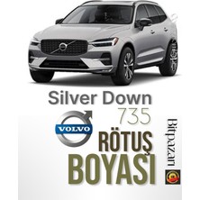 Flea Market Volvo 735 Silver Down , XC90, XC60, XC40, S90, S60, V90, V60, EX90, C40, Orjinal Rötuş Boyası