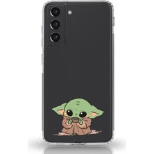 Manitoba Samsung Galaxy S22 Uyumlu Baskılı Yumuşak Silikon Şeffaf Telefon Kılıfı