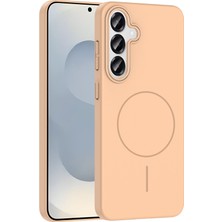 Egstech Samsung Galaxy S25 Kılıf Kablosuz Şarj Ince Magsafe Manyetik Özellikli Elinizden Kaymaz Pürüzsüz Premium Kılıf