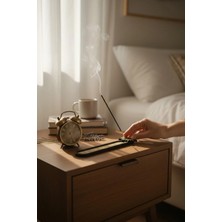 Güneş ve Ay Figürlü Burç Sembollü Ahşap Tütsülük