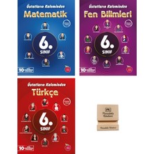 Newton Yayınları Newton 6. Sınıf Üstatların Kaleminden Matematik Fen ve Türkçe 3lü Set Denemeleri + Telefon Standı