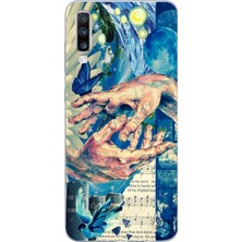 Manitoba Samsung Galaxy A70 Uyumlu Baskılı Yumuşak Silikon Şeffaf Telefon Kılıfı
