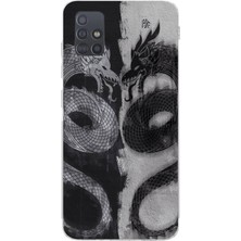 Manitoba Samsung Galaxy M31S Uyumlu Baskılı Yumuşak Silikon Şeffaf Telefon Kılıfı