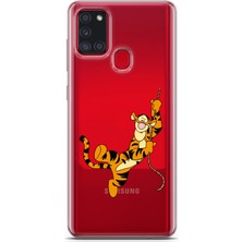 Manitoba Samsung Galaxy A21S Uyumlu Baskılı Yumuşak Silikon Şeffaf Telefon Kılıfı