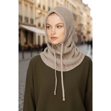 Gullfoss Kemik Rengi Balaclava Triko Başlık