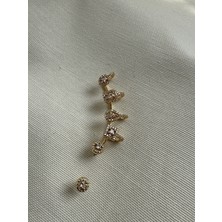 Bijux By Mrv Özel Seri Taşlı Marka Küpe Earcuff