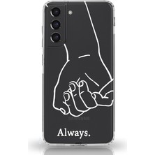 Manitoba Samsung Galaxy S22 Uyumlu Baskılı Yumuşak Silikon Şeffaf Telefon Kılıfı