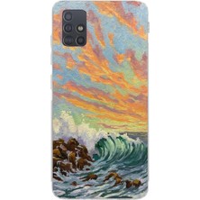 Manitoba Samsung Galaxy M31S Uyumlu Baskılı Yumuşak Silikon Şeffaf Telefon Kılıfı