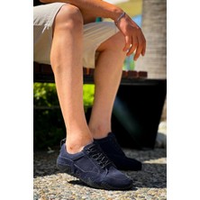 Kbdx1 Kuback Lacivert Deri Günlük Erkek Ayakkabı