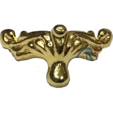 Köşe Etekli Sandık Ayağı, Kutu Ayak 1,5 cm - Sarı